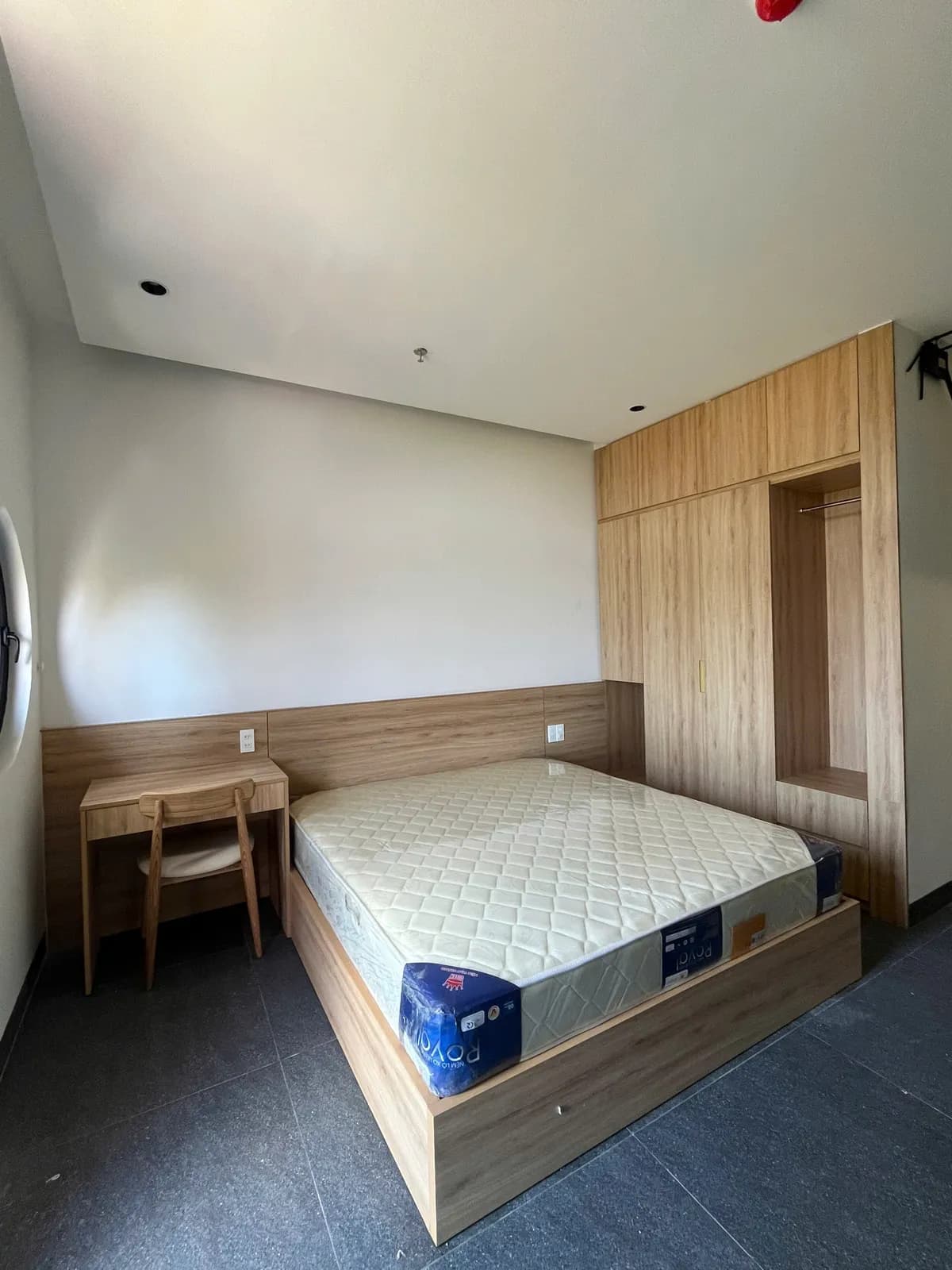 Studio rental apartments — light oak palette — 5
