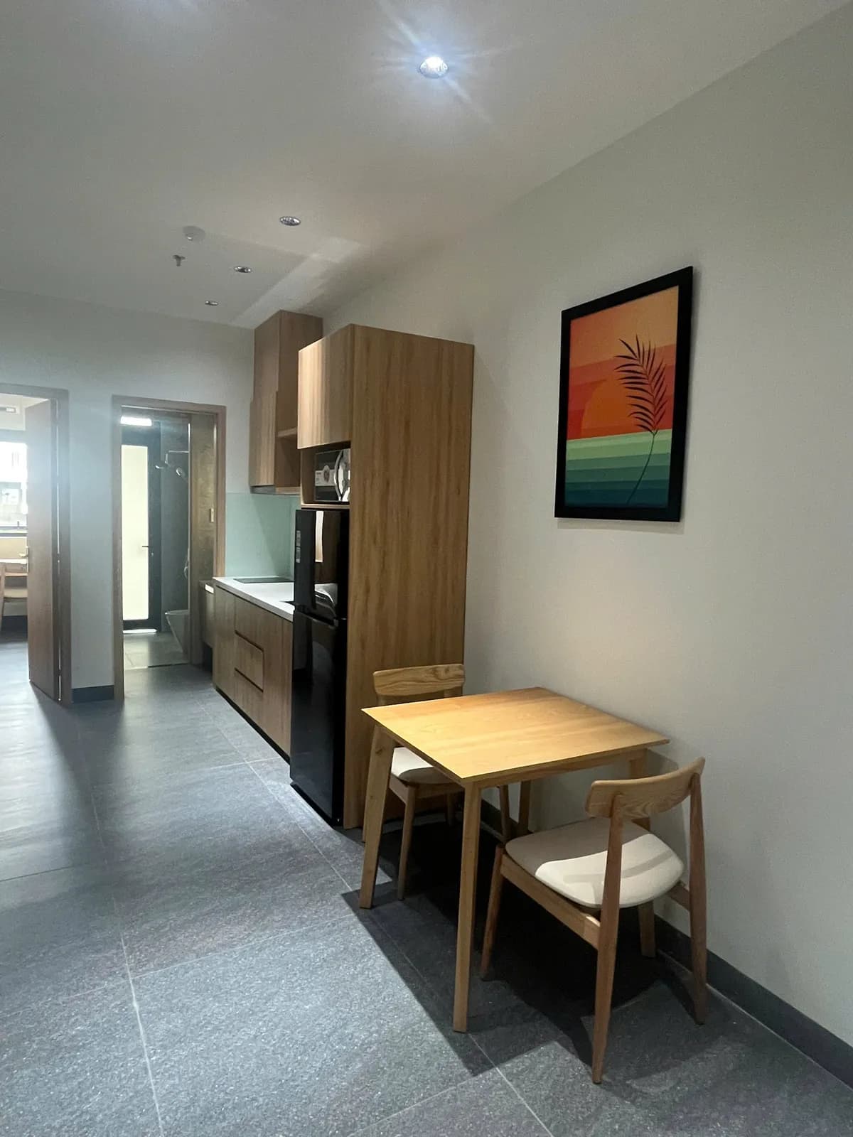 Studio rental apartments — light oak palette — 7