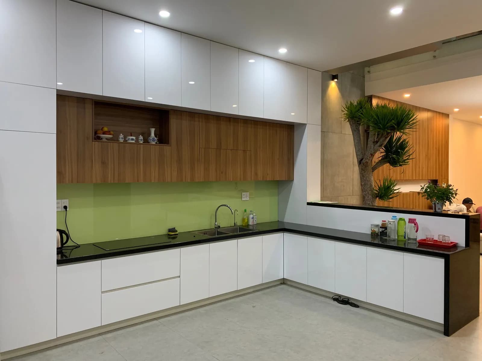 Modern townhouse — warm wood interior — 6